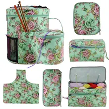 Looen пустая сумка для хранения пряжи, сумка для вязания крючком «сделай сам», 7 видов стилей крючком и вязальной сумкой для вязания и шитья