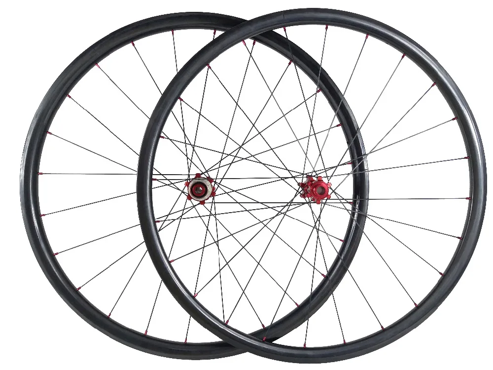 SUPER LIGHT 650B MTB XC asymmetric carbon wheels 28mm wide 25mm deep 27.5 straight pull tubeless