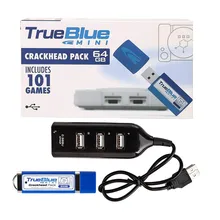 Горячий модный синий мини Crackhead пакет 64GB Встроенный 101 игр для Playstation классический покупка