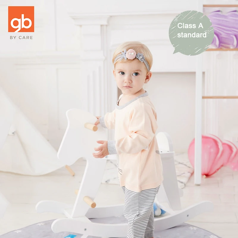 Goodbaby/детский хлопковый Мягкий комбинезон для мальчиков и девочек с длинными