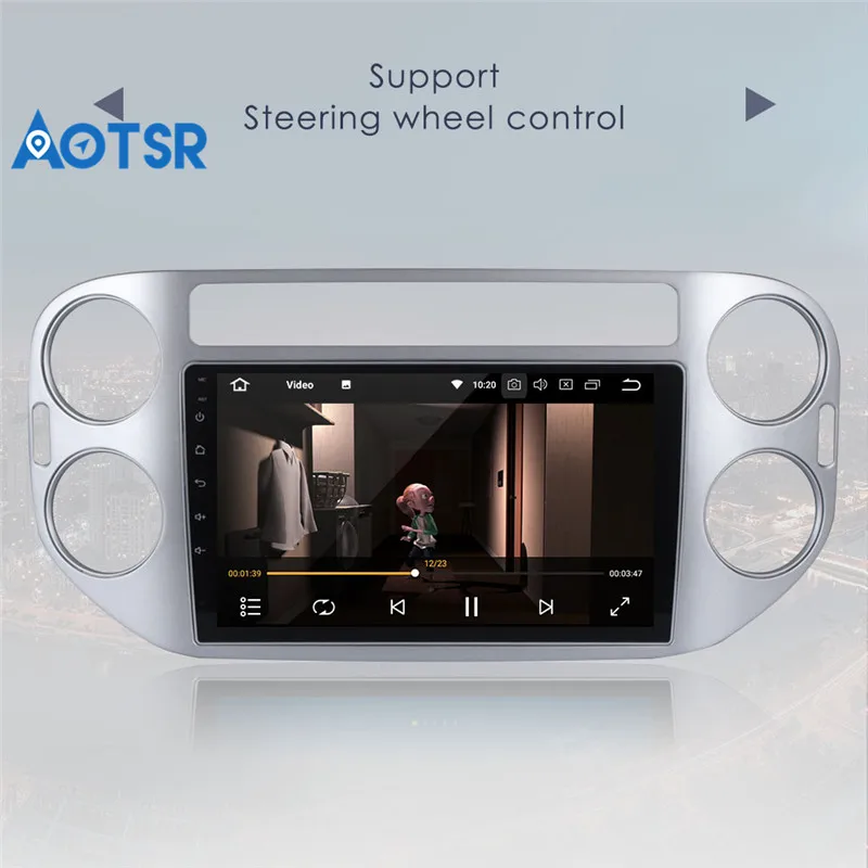 Flash Deal 9" Android 8.0 7.1 Car GPS Radio Player for Volkswagen VW Tiguan 2010-2015 with Octa Core 4GB+32GB Auto Stereo Multimedia wifi 14