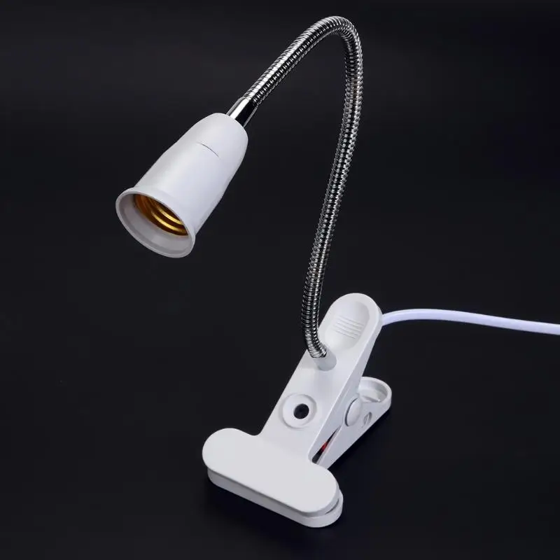 360 Degrees Flexible E27 Lamp Holder Clip E27 Base with On off Switch