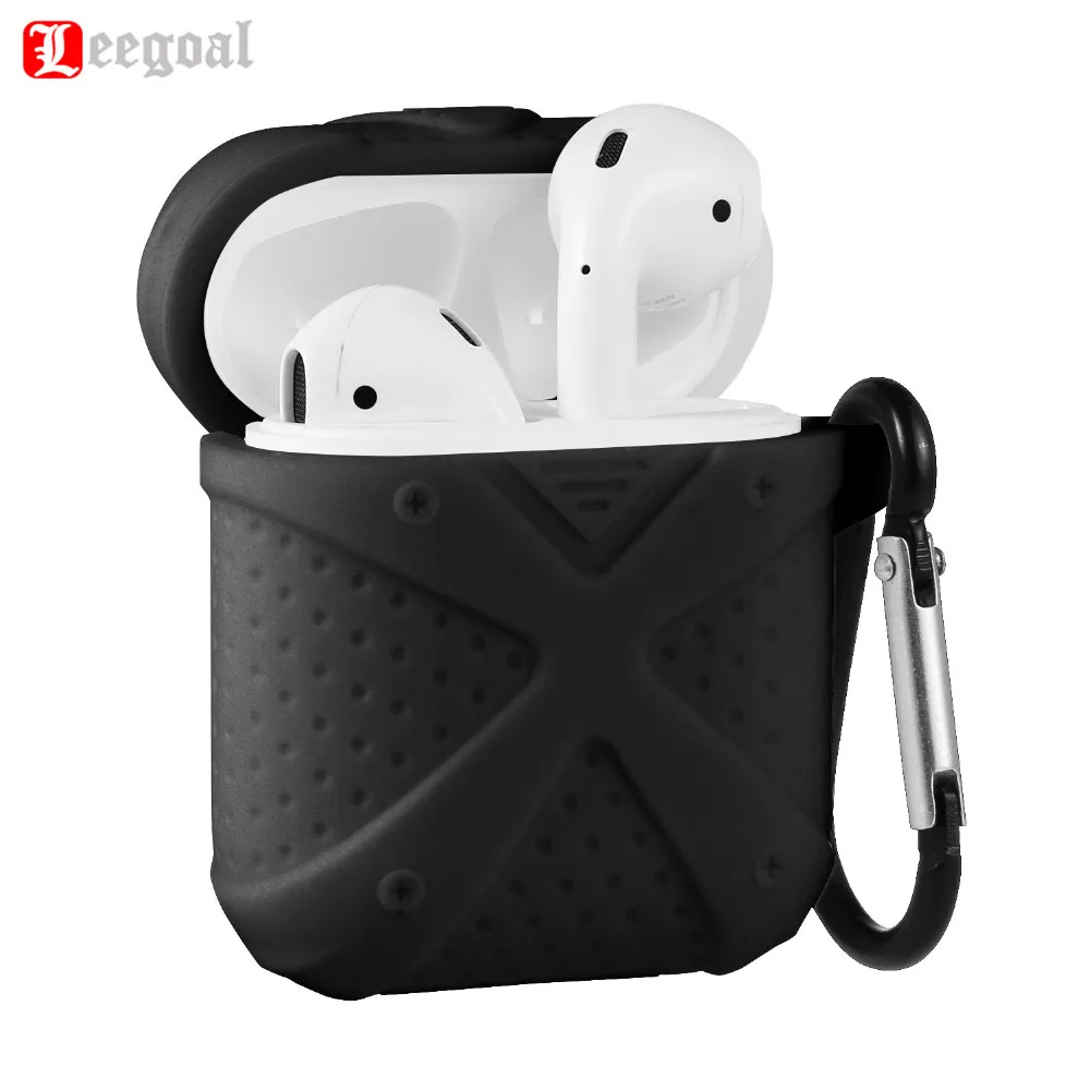 Leegoal для Apple AirPods силиконовый защитный чехол Bluetooth беспроводные наушники