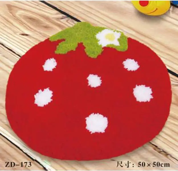 

tomato Latch Hook Rug Kits Crocheting Wall Tapestry Yarn Sofa Cushion Set for Embroidery Carpet Rug Home Decor Floor Mat