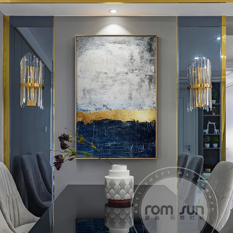 Абстрактная Золотая фольга, белый блок, холст, живопись, модный плакат, принт, большая настенная художественная картина для гостиной, прохода, Современный домашний декор