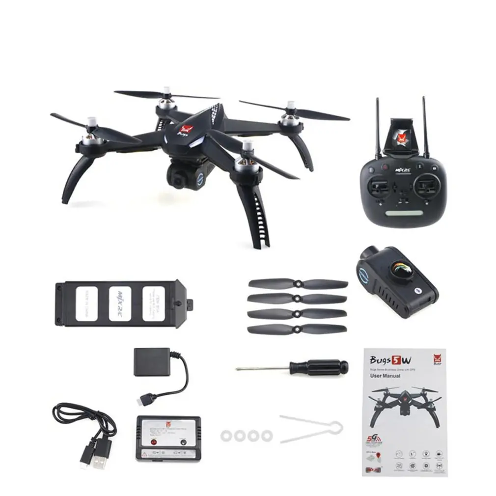 

MJX Bugs 5 W B5W RC Drone RTF 5G WiFi FPV 1080P Camera With GPS Follow Me Mode RC Quadcopter Photography Video Device RC Model