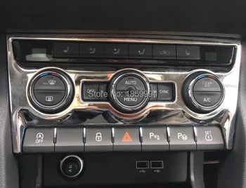 

for 2018 2019 2020 skoda kodiaq Chrome Interior Air Condition Switch Knob Cover matte