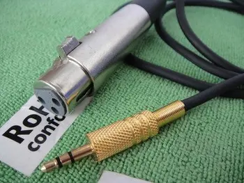 

10P 1/8" 3.5mm to XLR Female 3-Pin connect microphone to sound cards Cable H1013