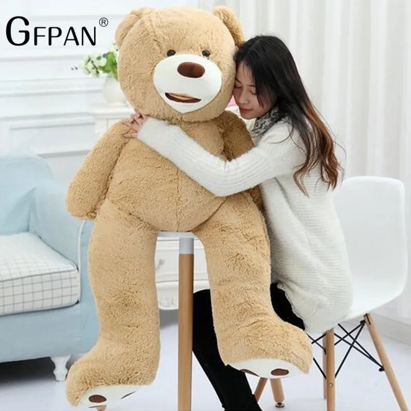 Высокое качество 1 шт. 160 см американский гигантский медведь кожа kawaii плюшевый