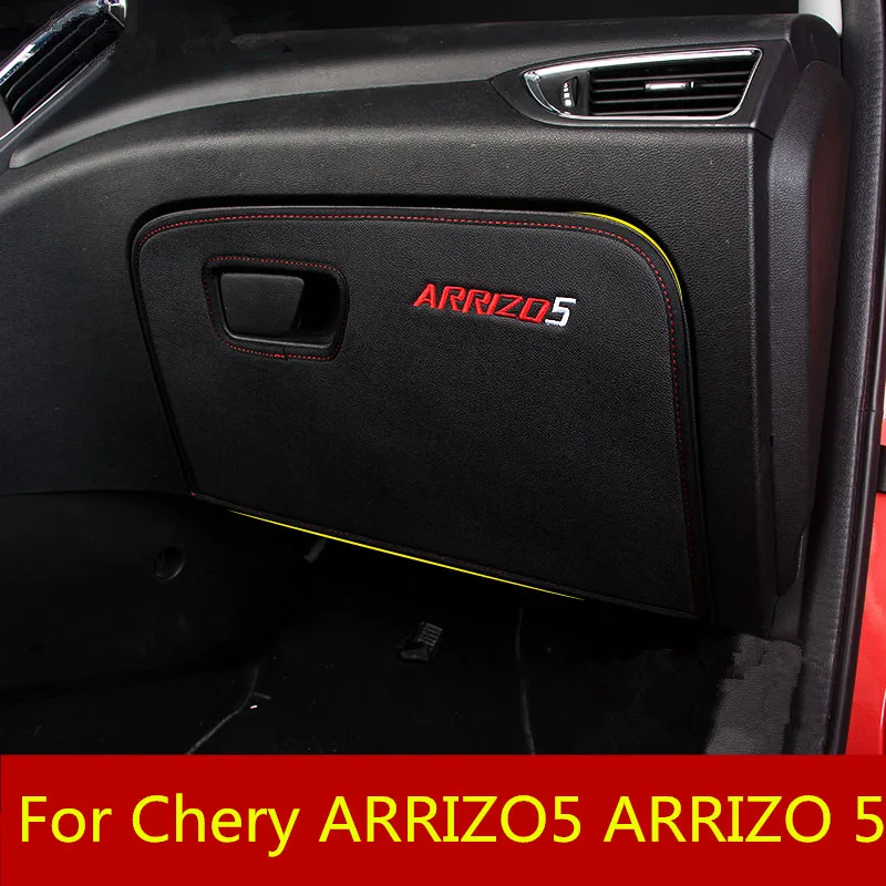 

Car Stickers Car Co-pilot Storage Box Anti-kick Protection Pad Mat Co-pilot seat anti-play mat For Chery ARRIZO5 ARRIZO 5