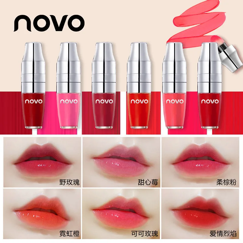 New Arrival Air Cushion Sponge Liquid Matte Lipstick Nude Pigmented Lip Gloss Sexy Waterproof Long Lasting Lip Tint Lips Makeup