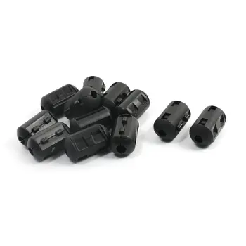 

6mm Power Cable Cylindrical EMI Suppressor Ferrite Core Filter 12 Pcs