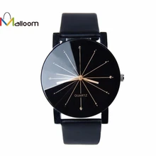 MALLOOM Splendid Watches Men Women Luxury Top Brand Quartz Dial Clock Leather Round Casual Wrist watch Relogio masculino #YH