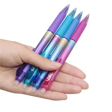 6 шт цветная шариковая ручка 0,5 мм синяя сменная ручка стираемая ручка школьные канцелярские принадлежности Пресс и письмо гладкая ручка стираемая ручка