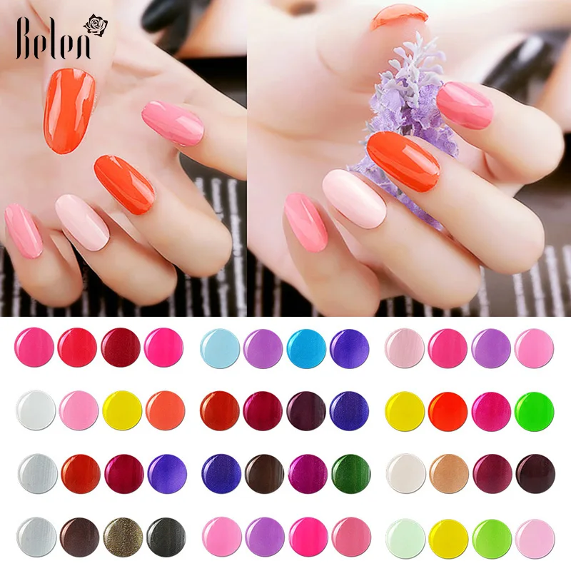 

Belen 7.3ML Pure 79 Color UV Gel Nail Polish Semi Permanent Hybrid Varnish Need UV LED Lamp Lacquer Enamel Painting Gellak