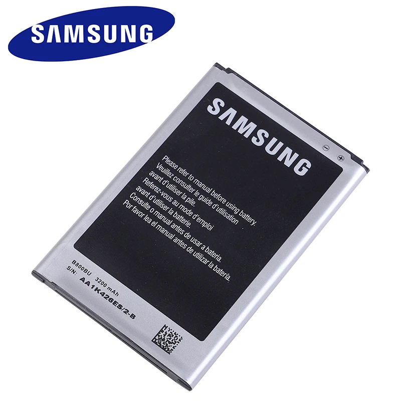 Оригинальная батарея samsung B800BE B800BC для samsung GALAXY NOTE 3 Note3 N9006 N9005 N900 N9009 N9008 N9002 NFC 3200 мАч Аутентичные
