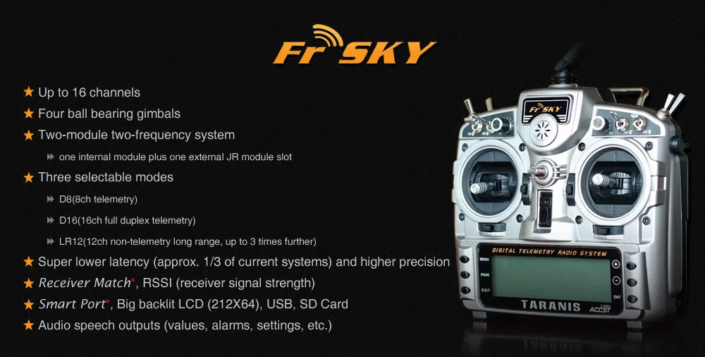 FrSky 2.4G Taranis X9D Plus remote control 16CH radio Transmitter Optional D8R plus receiver + DJT for DIY FPV drones quadcopter