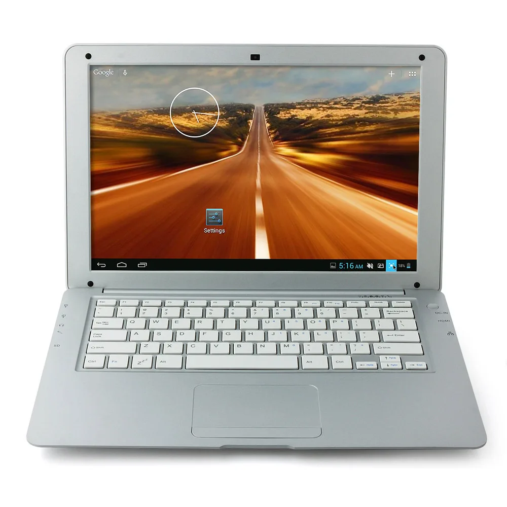 13.3 inch Android Notebook Laptop PC Computer 1366*768 HD VIA8880 Dual