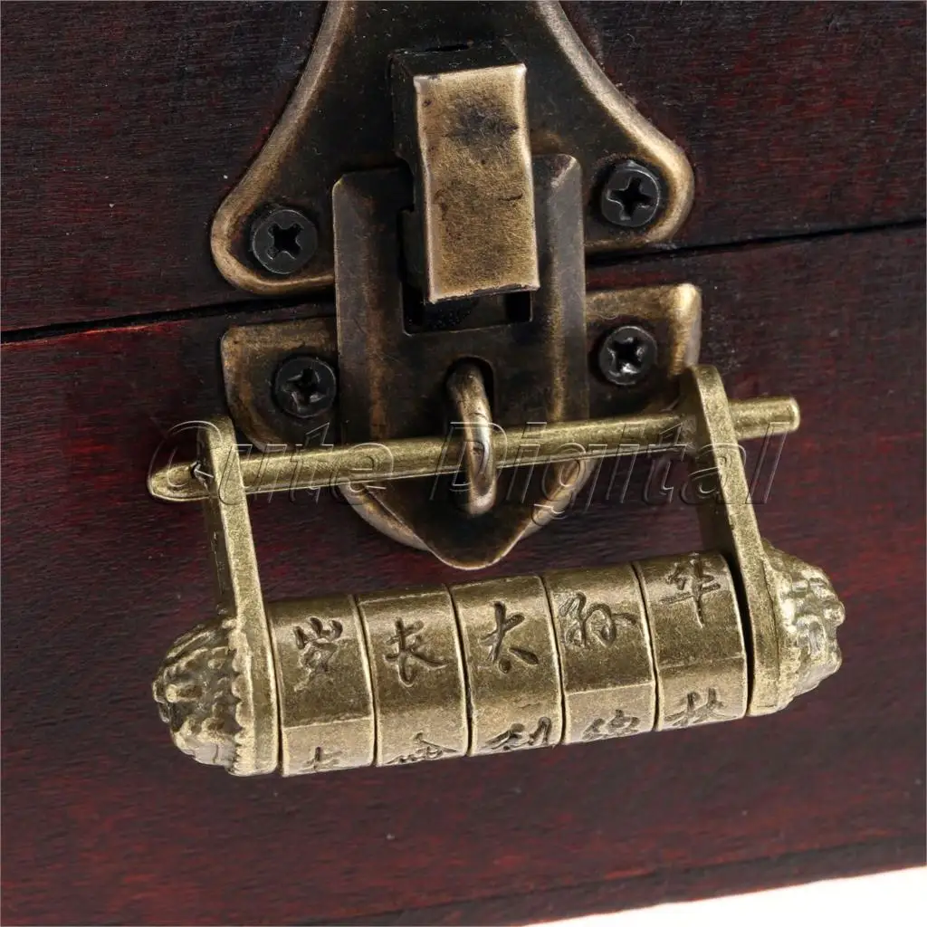 Antique Cabinet Lock Promotion-Shop For Promotional Antique Zinc Alloy Vintage Antique Chinese Old Style Lock Jewelry Chest Box Code Password Lock Padlock for Wood Suitcase Drawer Cabinet - Antique Cabinet Lock Promotion-Shop For Promotional Antique