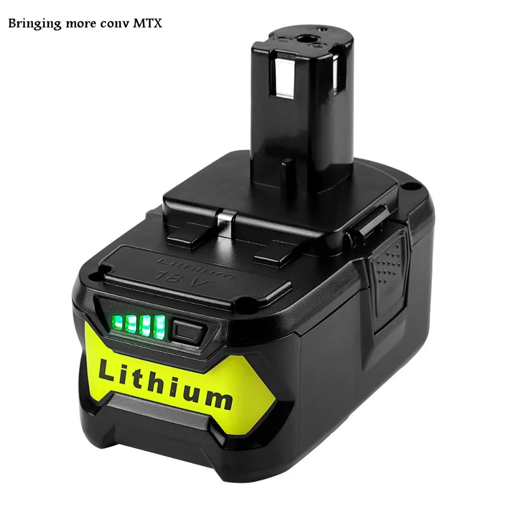 Online Hohe Kapazität Neue 18V 6000mAh Li Ion Für Ryobi Heißer P108 RB18L40 Akku Pack Power Werkzeug Batterie Ryobi ONE + Heißer verkauf