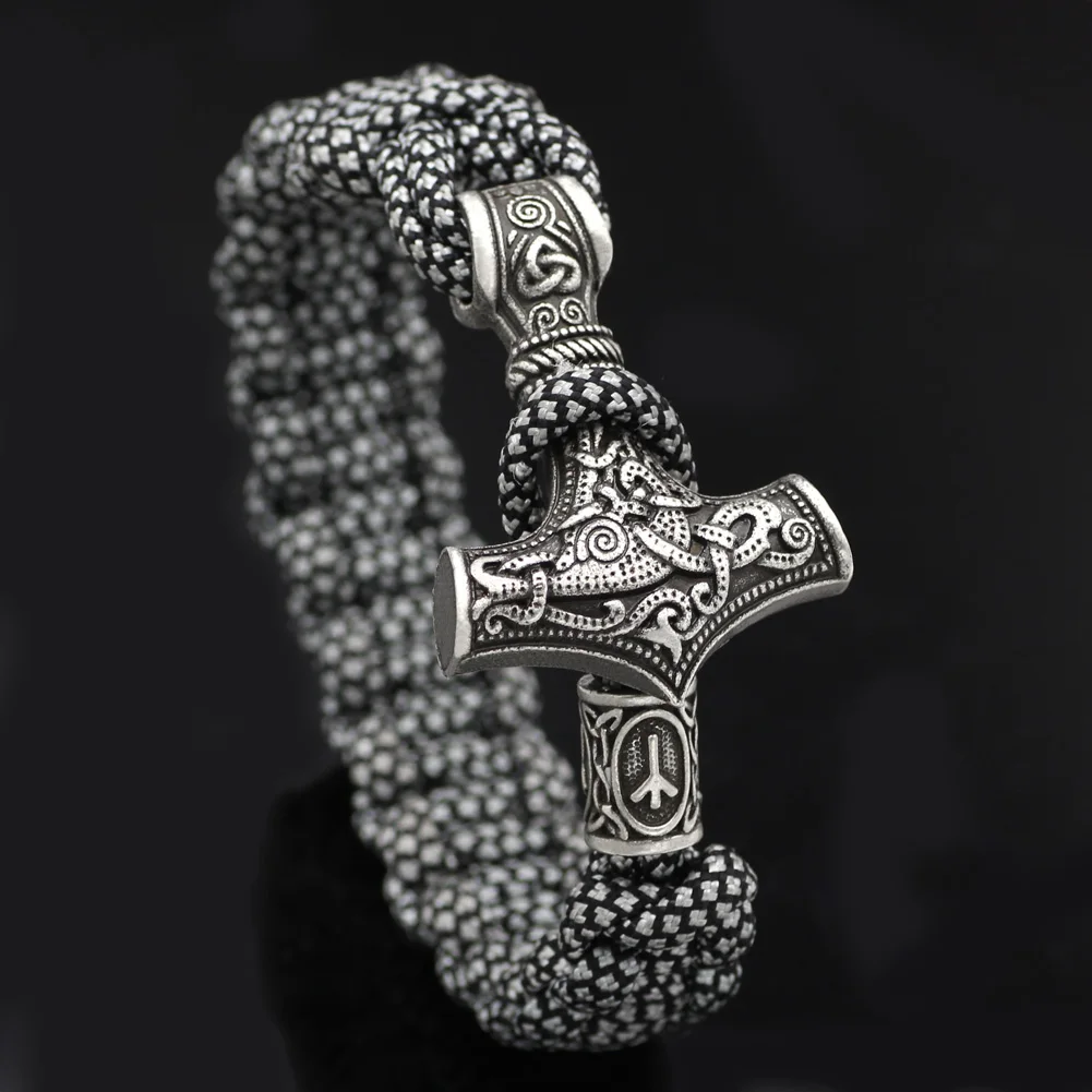 Норвежский викинг Молот Тора мьельнир из Паракорда амулет с узелком Amuletceltic Rune