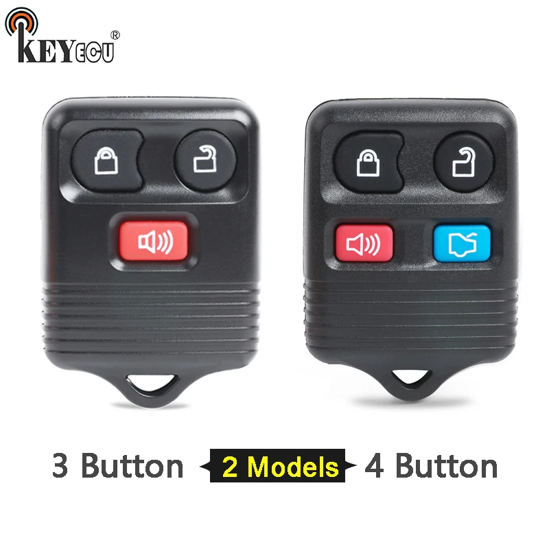 KEYECU 1x / 2x для Lincoln Mercury Ford aurus Mustang Focus Escape автомобильный чехол ключей Fob 3/4 Кнопка