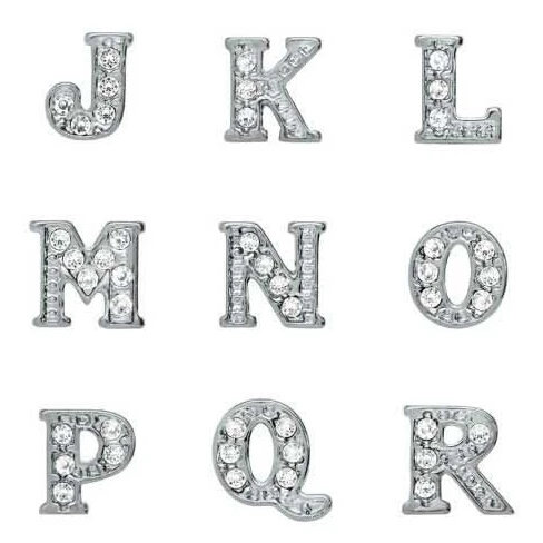 

Rhinestones Silver Letter N - Z MOQ 20pcs each letter DIY Floating Locket Charms Fit For Magnetic Memory Locket