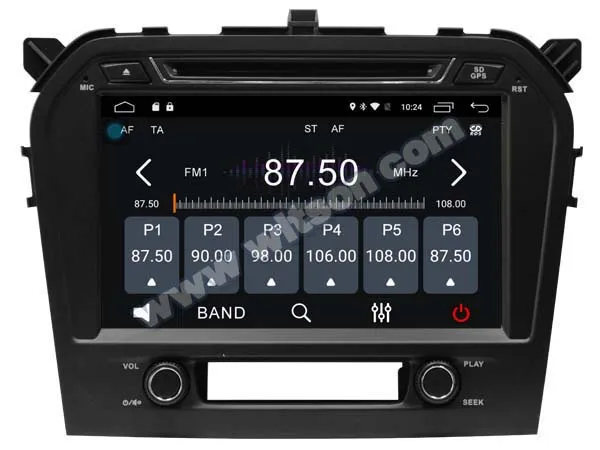 Cheap 9" Quad Core Android 6.0 OS Car DVD for Suzuki Grand Vitara 2013-2017 with Calling Function Support & External TPMS Support 2