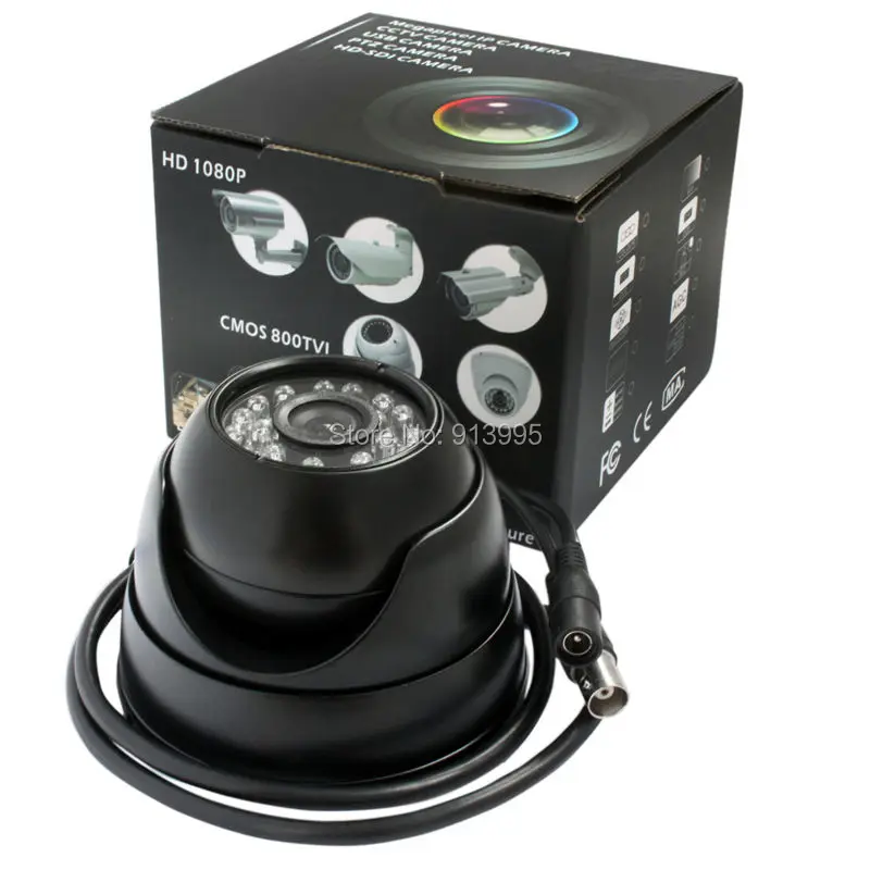 Бесплатная доставка 960 P AHD 24 шт. ИК-светодиодами Цвет Крытый Купол CCTV безопасности Камера CMOS безопасности Камера