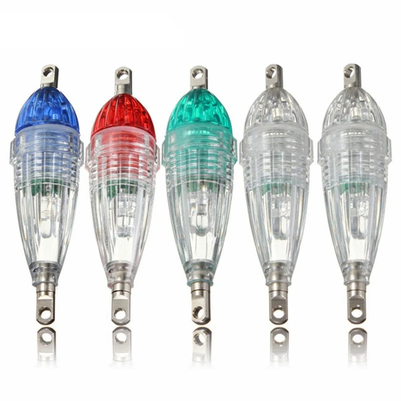 

Bobing LED Squid Lures Blue Red White Green Colorful LED Lights Mini Deep Drop Underwater Fishing Lamp Floats Fishing Squid Bait