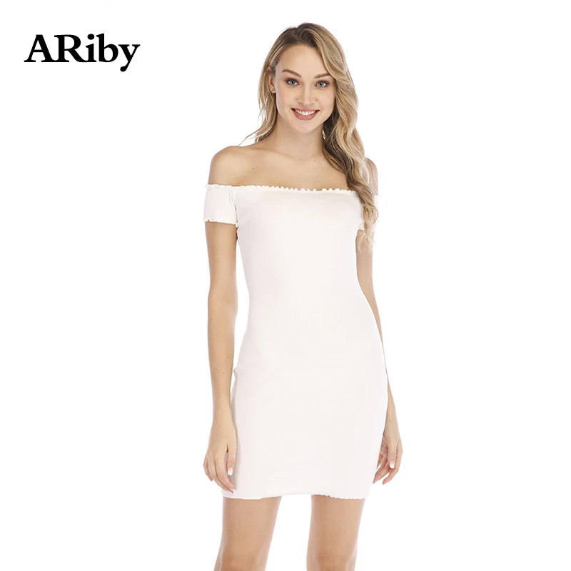 Women Dress Party Bodycon Sexy Dress 2019 Summer Lady Fashion Sexy Backless Sheath Solid Off The Shoulder Slash Neck Mini Dress Women Dress Party Bodycon Sexy Dress 2019 Summer Lady Fashion Sexy Backless Sheath Solid Off The Shoulder Slash Neck Mini Dress