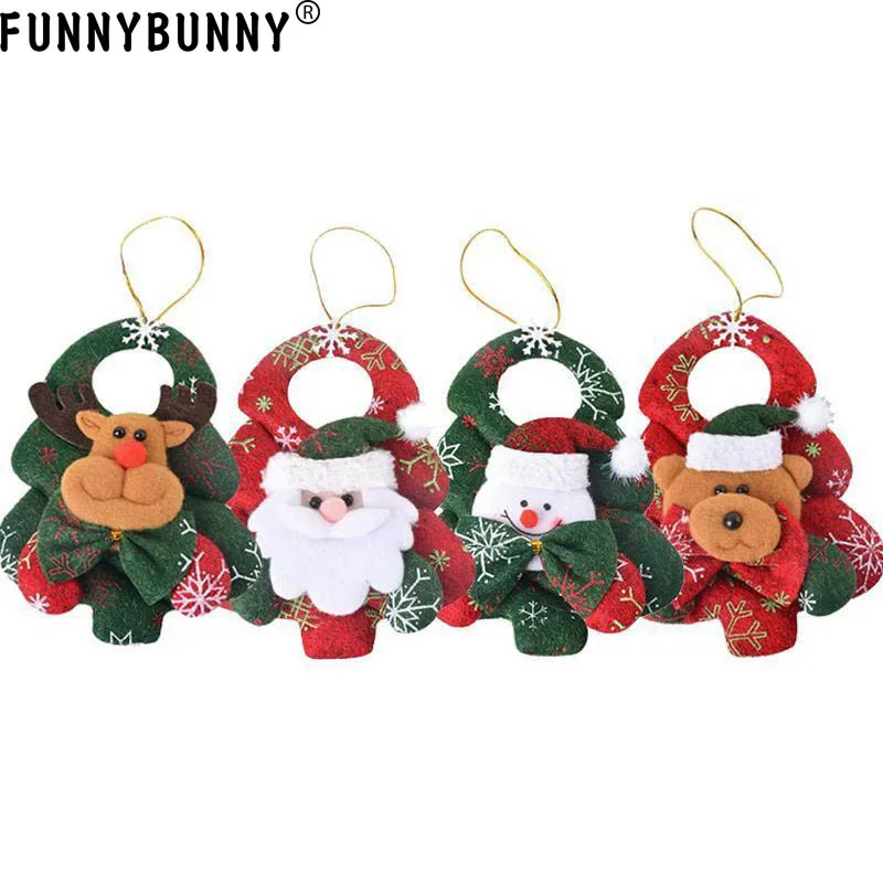 

FUNNYBUNNY Santa Claus Snowman Bear Christmas Tree Hanging Ornaments Home Pendant Gift Toys