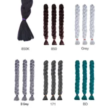 Лидер продаж 82 дюймов плетение волос Синтетический Высокая Температура волокна сплошной косы волос парики