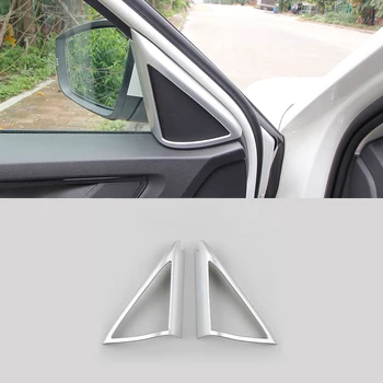 

ABS Matte For Skoda Kodiaq 2017 2018 Car interior A-pillar Speaker horn ring Cover Trim Car Styling Accessories 2pcs