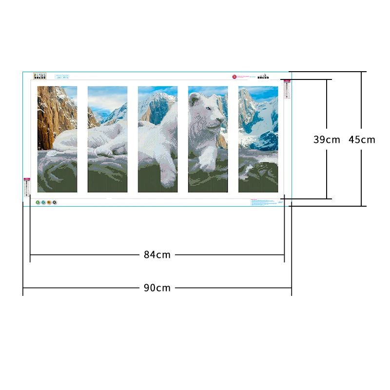 Мульти-картины 5D DIY Алмазная картина белый лев вышивка крестиком узор с алмазной вышивкой Leo горный хрусталь мозаика домашний декор