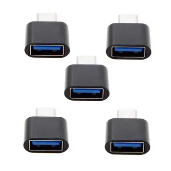 

5pcs Type-C USB-C to USB 2.0 OTG Adapter for Cell Phone Tablet & USB Cable & Flash Disk & Mouse & Laptop