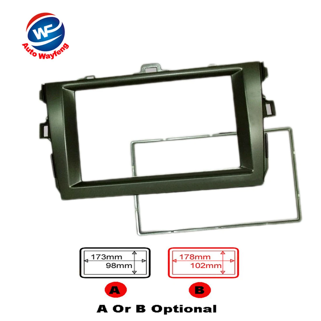 

2DIN Car dash Radio Fascia for Toyota Corolla 2008-2010 Autostereo Adapter CD Trim Panel Plate Fascia Frame In Dash Mount Kit