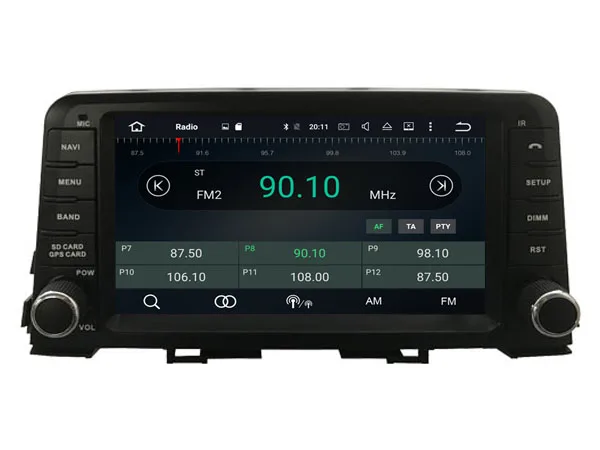 Perfect Android 9.0 Octa Core Car GPS Multimedia System For KIA PICANTO 2017 With IPS Touch Screen Bluetooth WiFi Mirror Link Car Radio 1