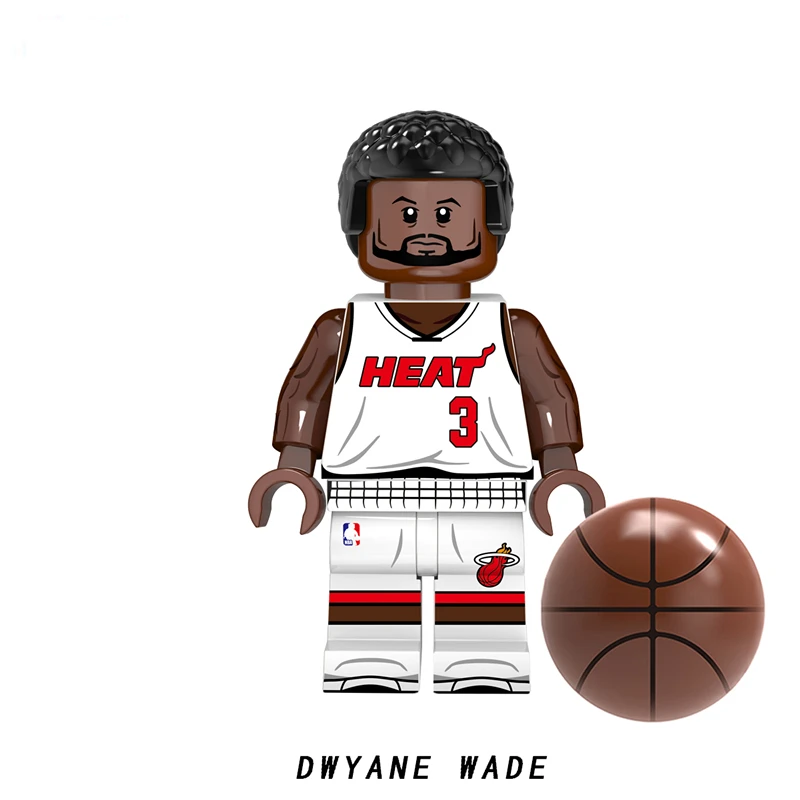 نجم كرة السلة لاعب الصواريخ Warrior ليكرز الشكل اللبنات مجموعات الطوب نموذج الاطفال لعبة متوافق Legoings مدينة الخالق