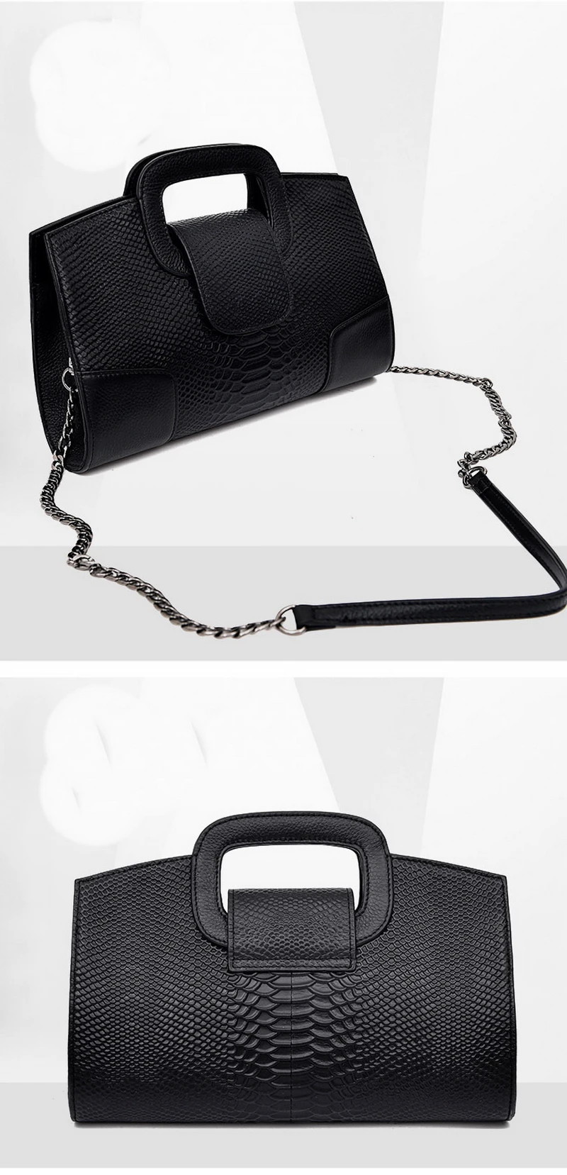 Mododiino роскошные сумки со змеиным принтом женские сумки дизайнерские женские сумки из натуральной кожи клатч Европейский стиль сумки на плечо DNV0783