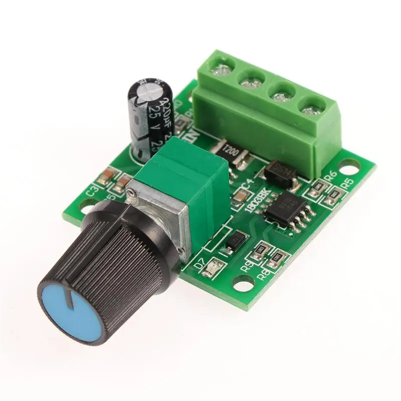 

WINOMO 1 PC Low Voltage DC 1.8V 3V 5V 6V 12V 2A PWM Motor Speed Controller For Home Woodworking DIY Accessories