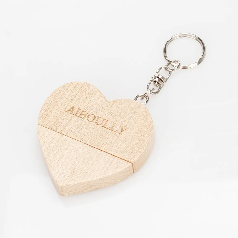 

Wood love heart usb Memory disk usb 2.0 4GB 8GB 16GB pen drive 32GB 64GB 128gb usb Flash drive Pendrive Custom LOGO Wedding Gift