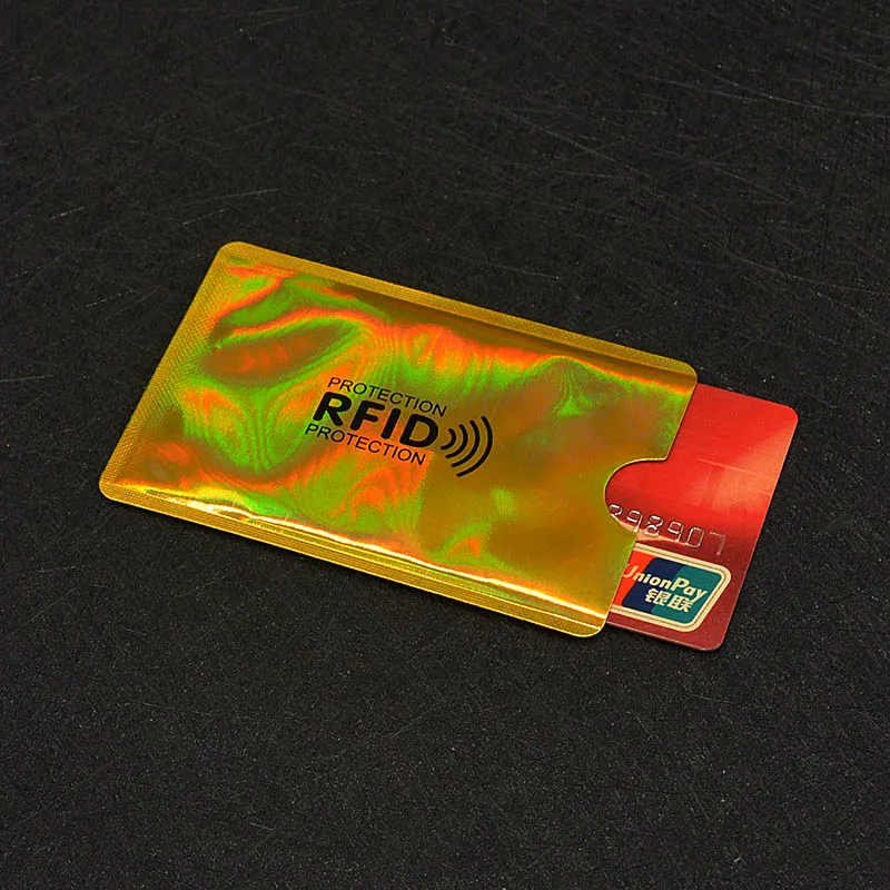 Чехол для кредитных карт Rfid, бумажник из алюминиевой фольги для кредитных карт, защита для карт Rfid - Цвет: C