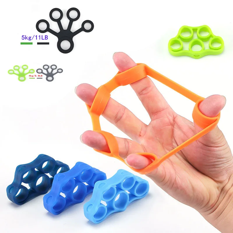 

Finger resistance bands Silicone Fitness Training Stretch exercise elastic band Rubber String Chest Developer
