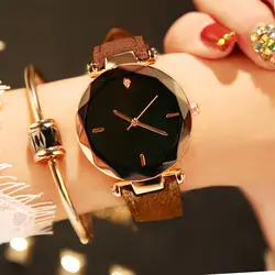 Новое поступление браслет для женщин часы модное платье женские часы ключ кулон дизайн кожа кварцевые часы для женщин reloj mujer