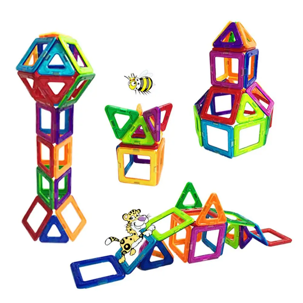 88 шт. Детские магнитные строительные блоки Обучающие модели игрушек строительные игрушки пластиковые магнитные блоки игрушки