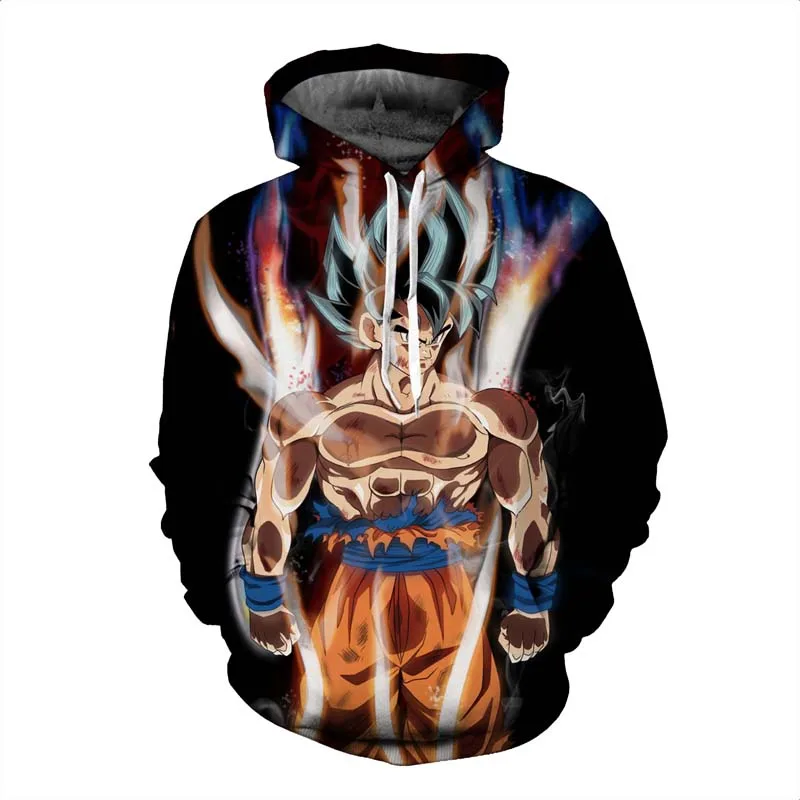 

Anime Dragon Ball Z Hoodies 3D Print Pullovers Sweatshirts Super Saiyan Son Goku Black Zamasu Jiren Casual Tops Outfit