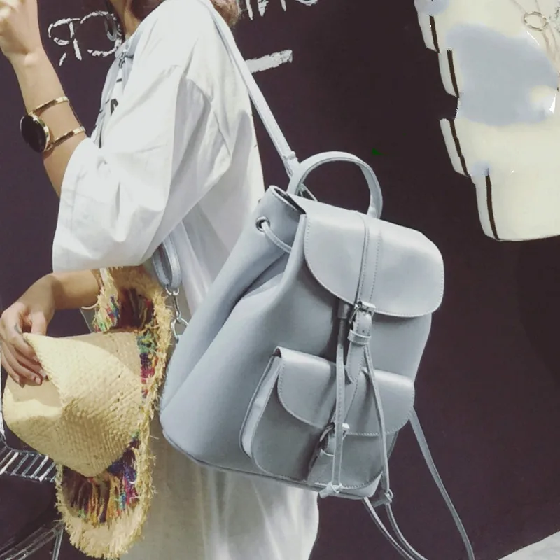 2017 New Arrival Preppy Style Women HASP Backpack Casual Rucksack for Colleage Girls Teenager School Bag