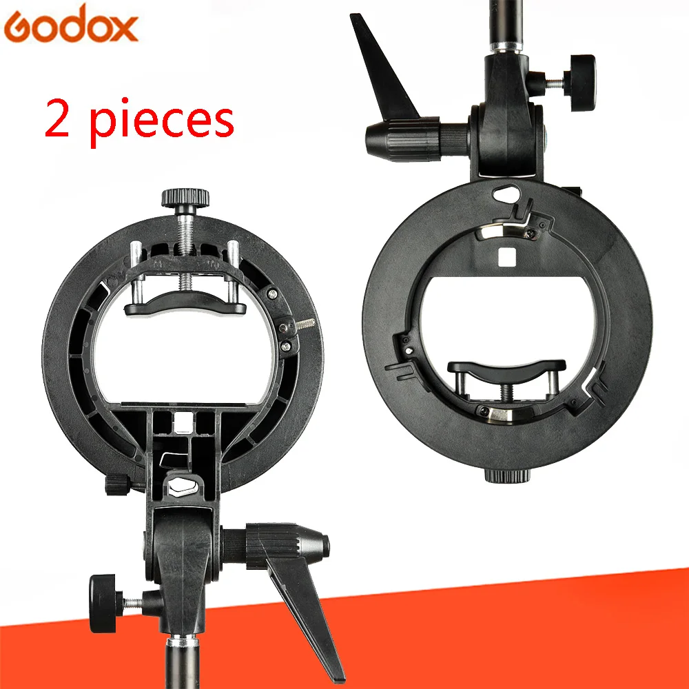 

Godox 2pieces S-Type Bracket Bowens S Mount Holder for Speedlite Flash Snoot Softbox Beauty Dish Honeycomb