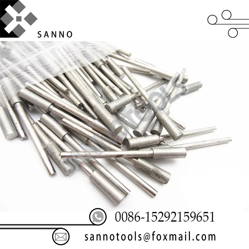 400 mesh small sand polishing head J needle bullet shape grinding pen jade carving tools use for polishing diamond and emerald (2)